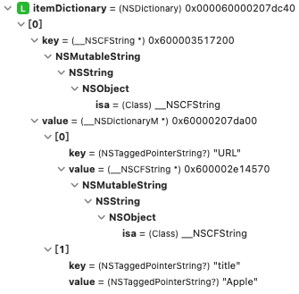 NSDictionary